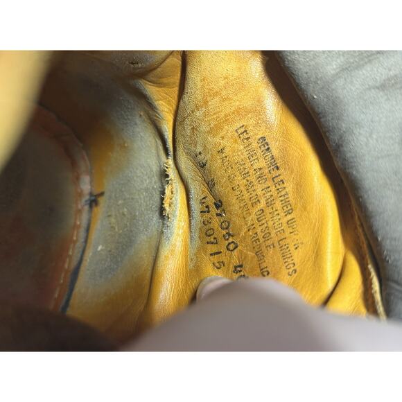 VTG Timberland Basic Men's Boots Size 13 Wheat Nubuck 6" Waterproof 27060 - Picture 14 of 14